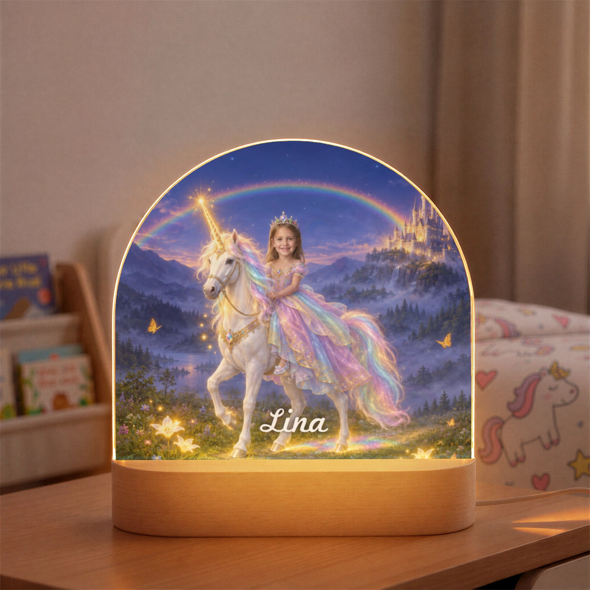 Personalisiertes Nachtlicht "Prinzessin"