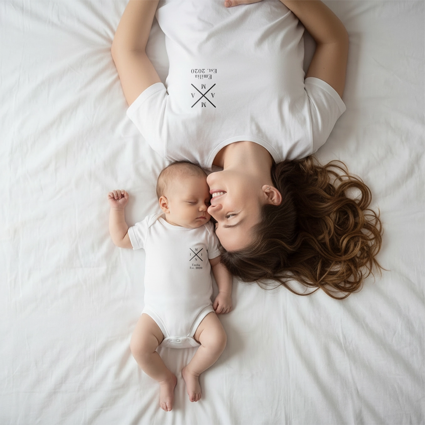 Personalisierter Partnerlook für Mama und Baby “MAMA - MINI”