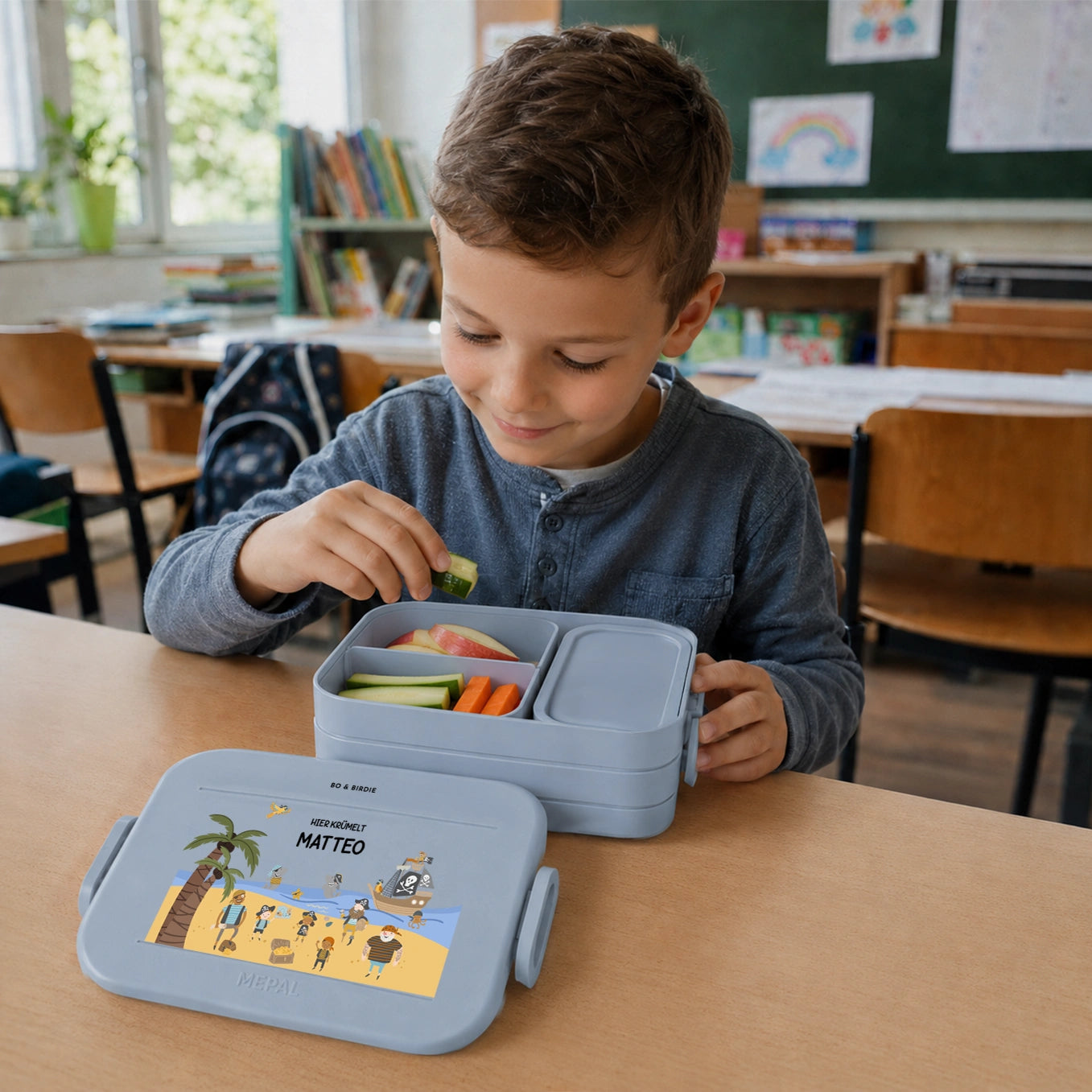 Personalisierte Mepal Bento Brotdose "Piraten"