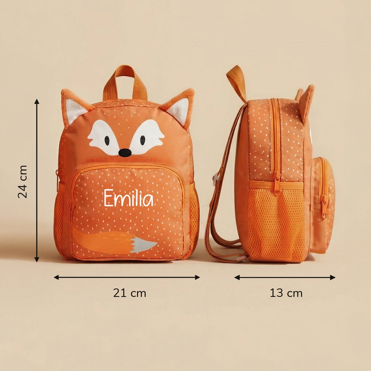 Personalisierter Kinder Rucksack "Fuchs"