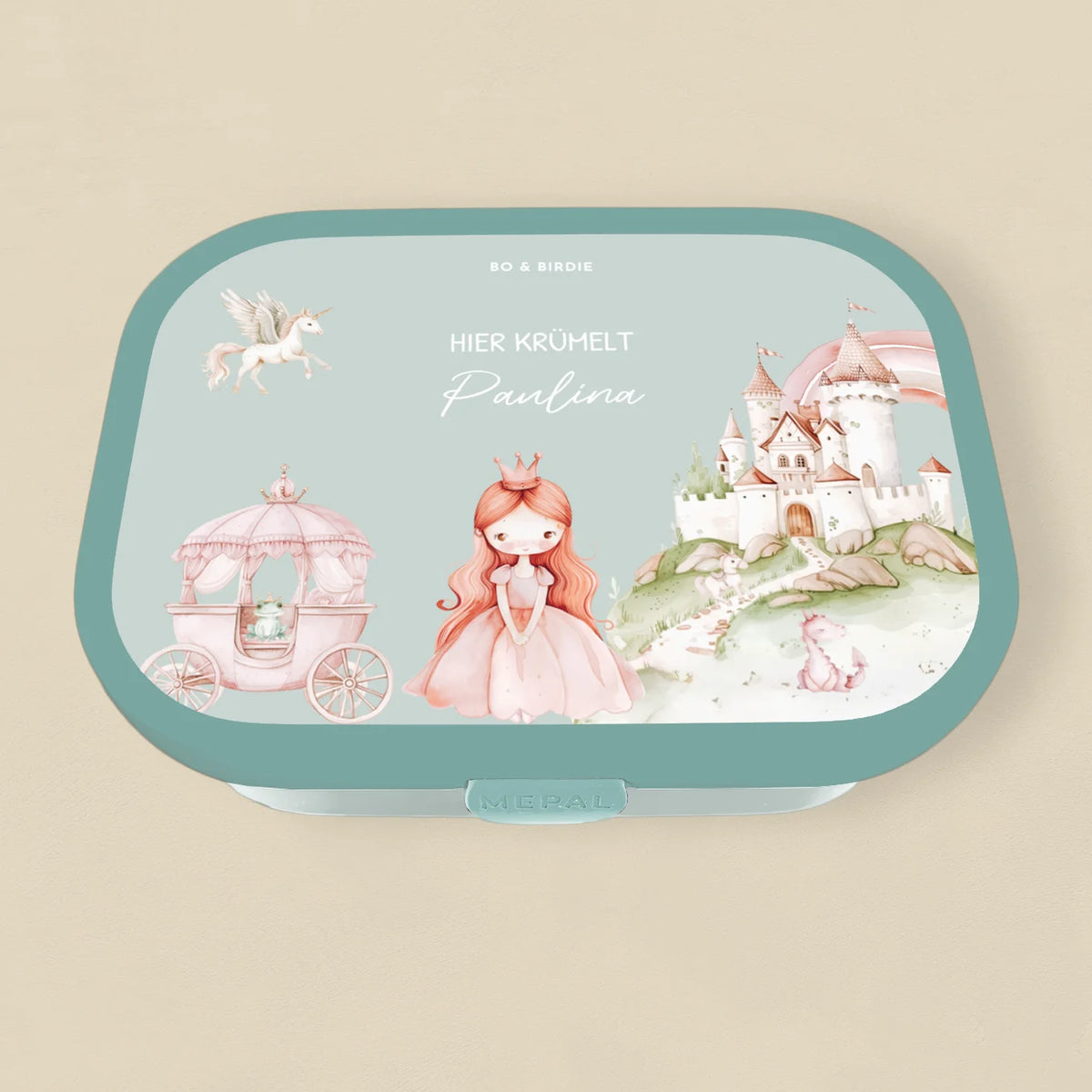 Personalisierte Mepal Brotdose "Prinzessin" Bo & Birdie