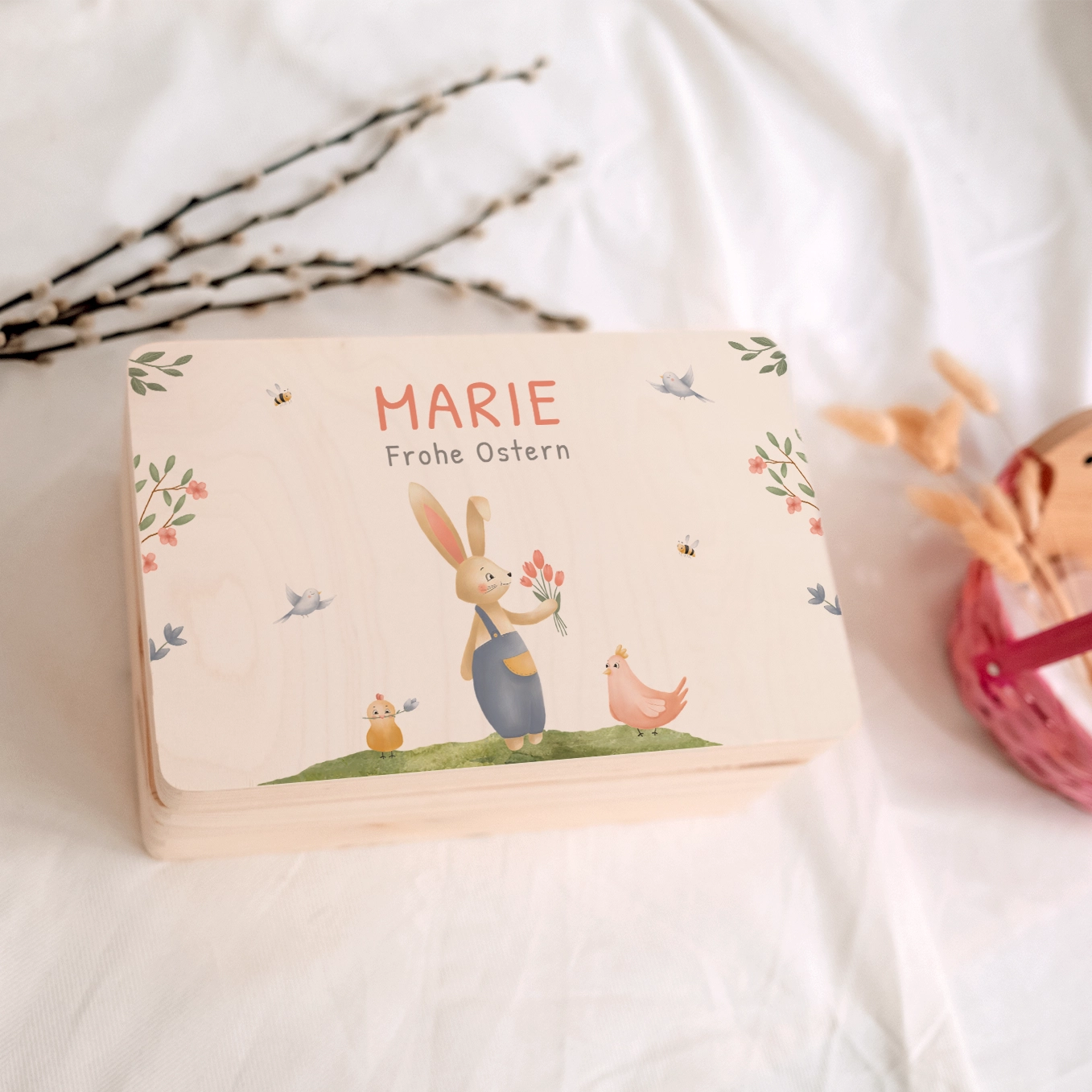 Personalisierte Osterkiste "Hase"