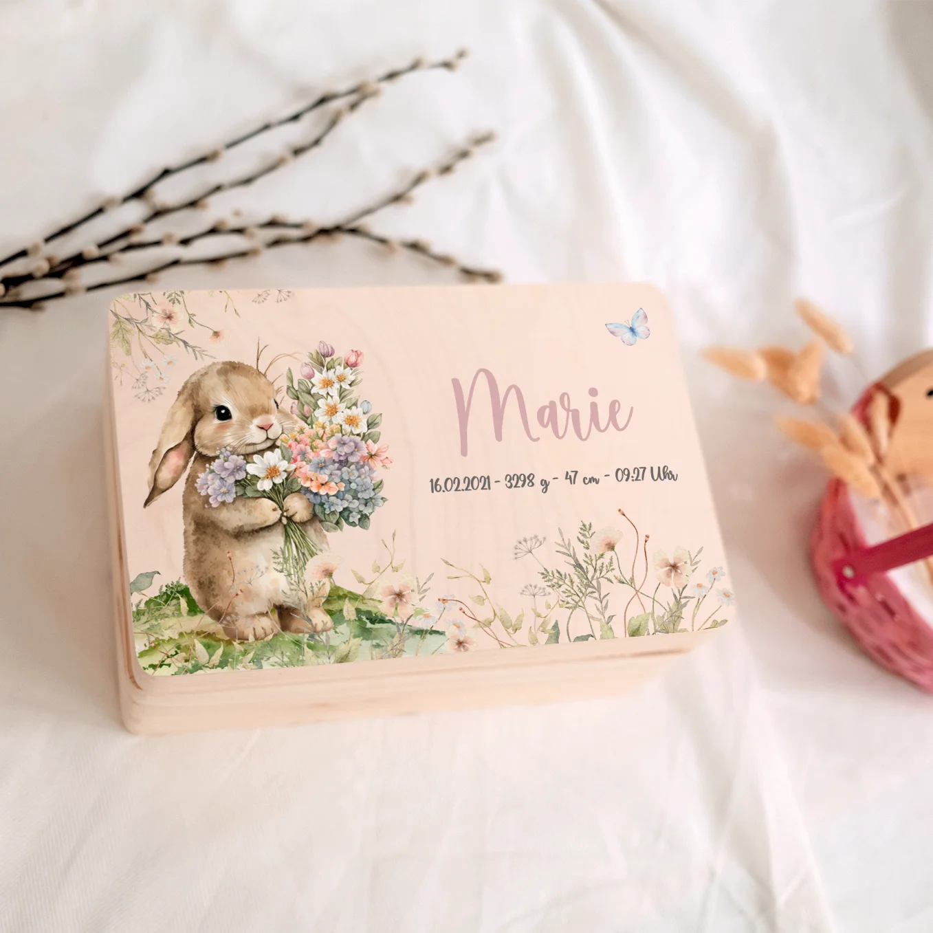 Personalisierte Erinnerungsbox “Osterhase”