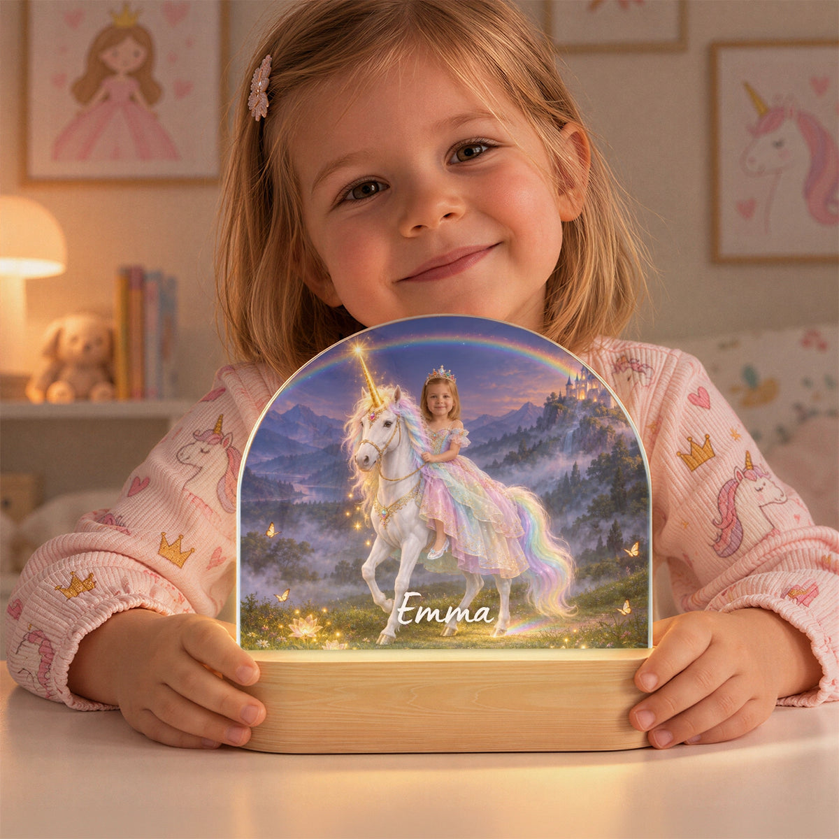 Personalisiertes Nachtlicht "Prinzessin"