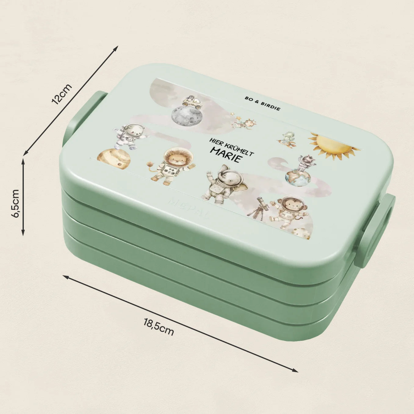 Personalisierte Mepal Brotdose "Weltall Safari"