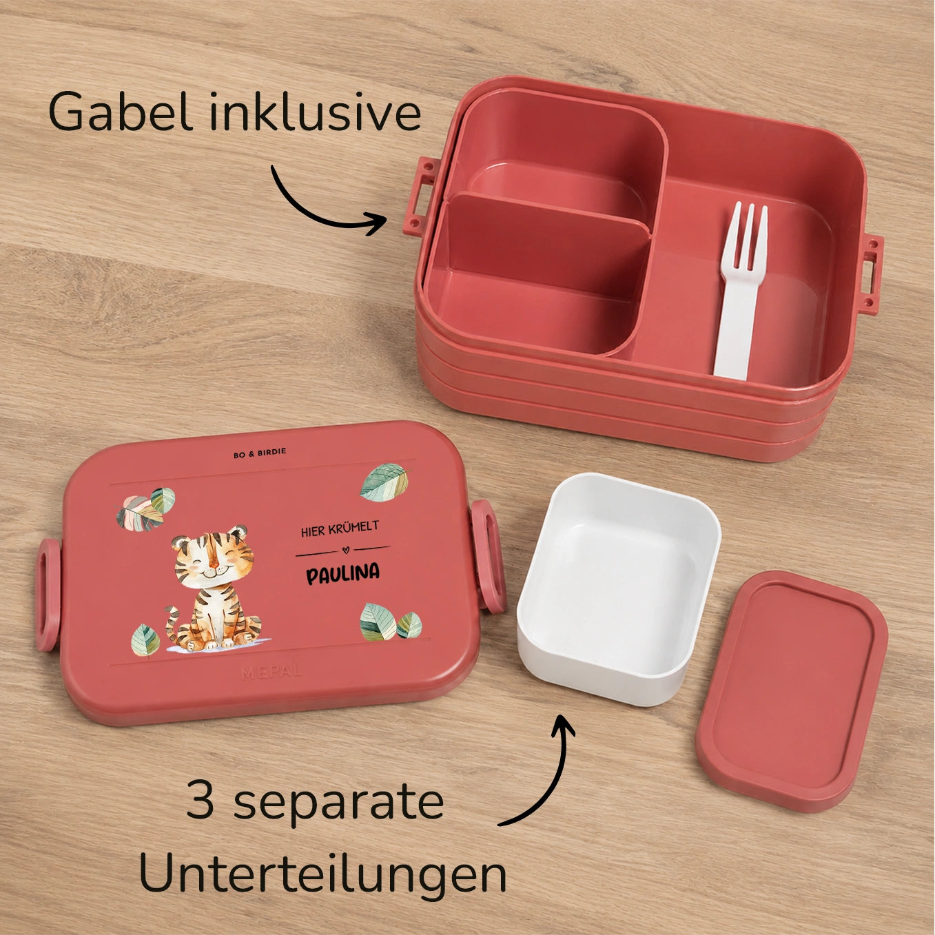 Personalisierte Mepal Brotdose "Lieblingstier"
