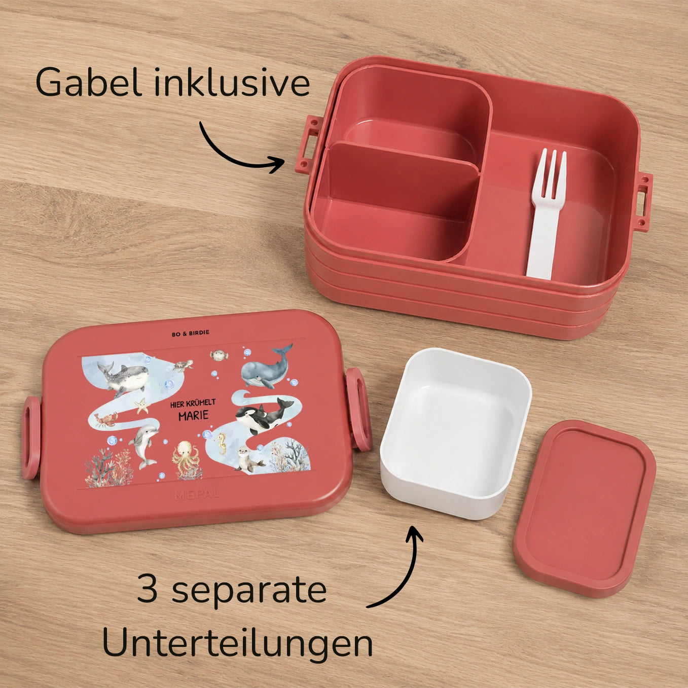 Personalisierte Mepal Bento Brotdose "Ozean"