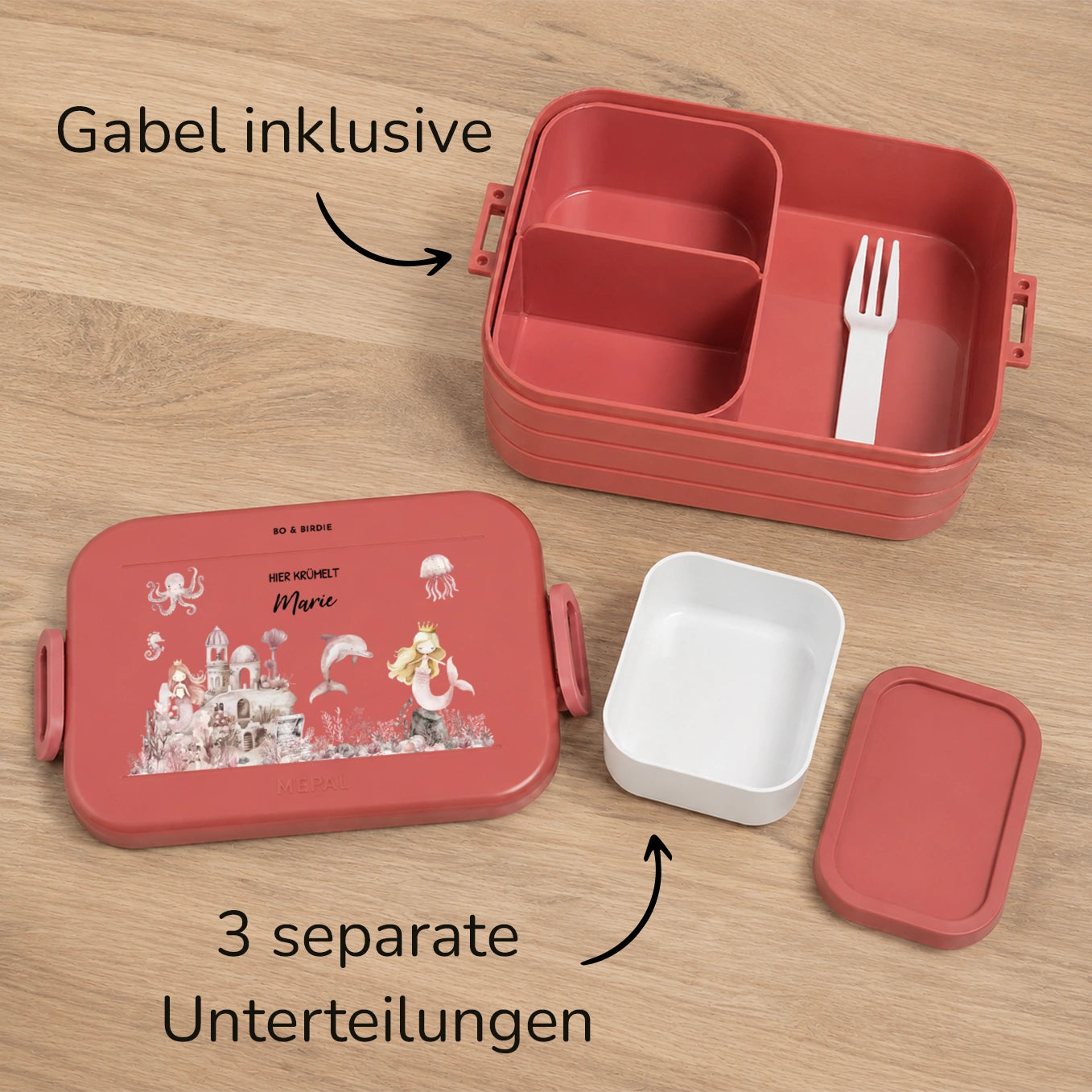 Personalisierte Mepal Bento Brotdose "Prinzessin"
