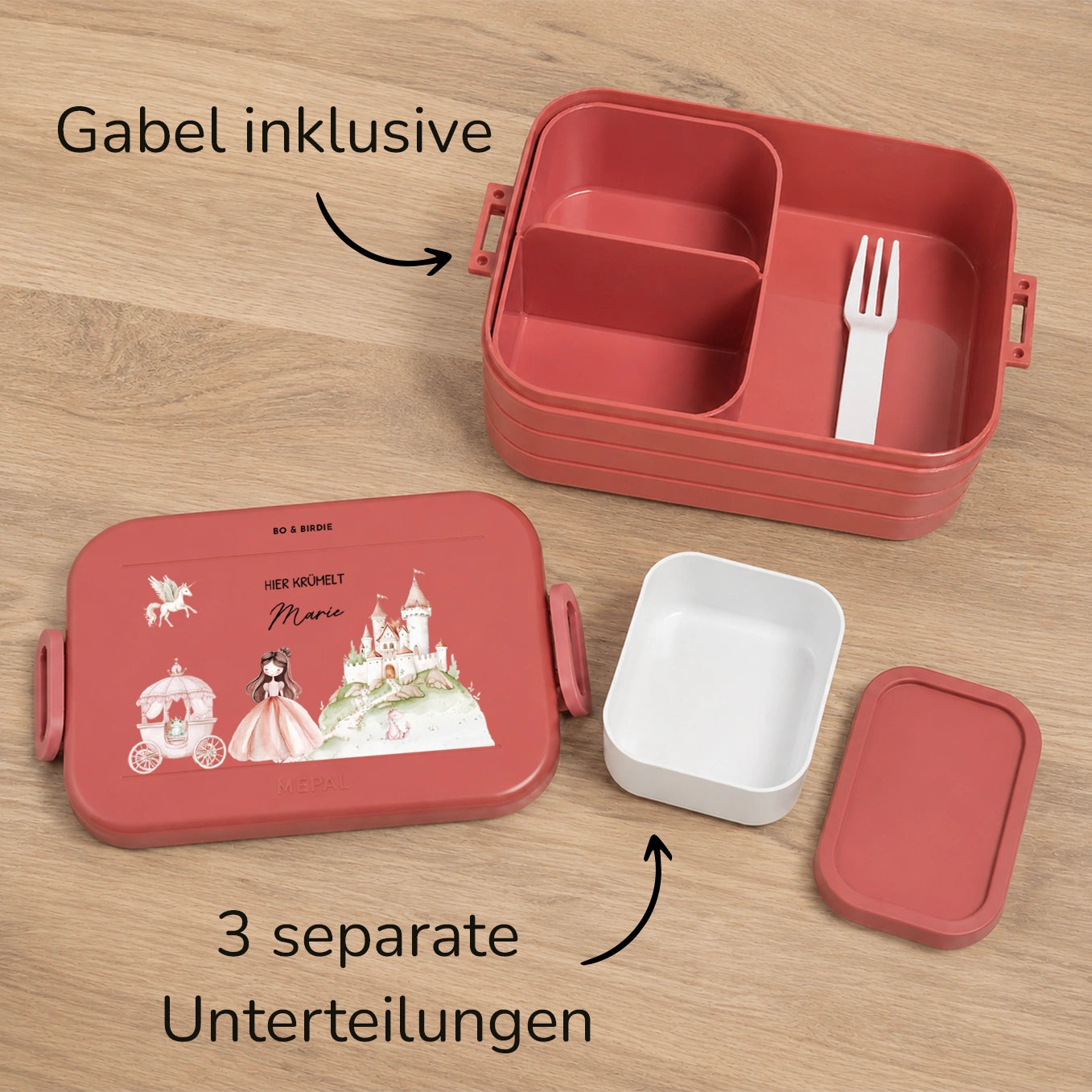 Personalisierte Mepal Bento Brotdose "Meerjungfrau"