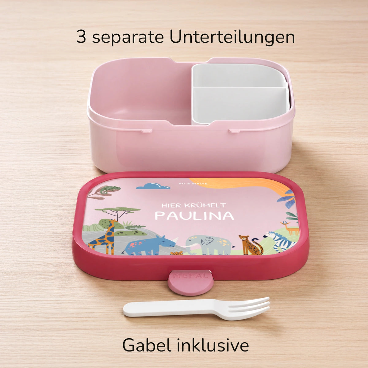 Personalisierte Mepal Campus Brotdose "Afrika"