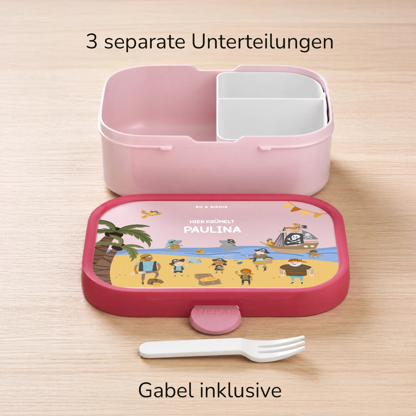 Personalisierte Mepal Campus Brotdose "Piraten"