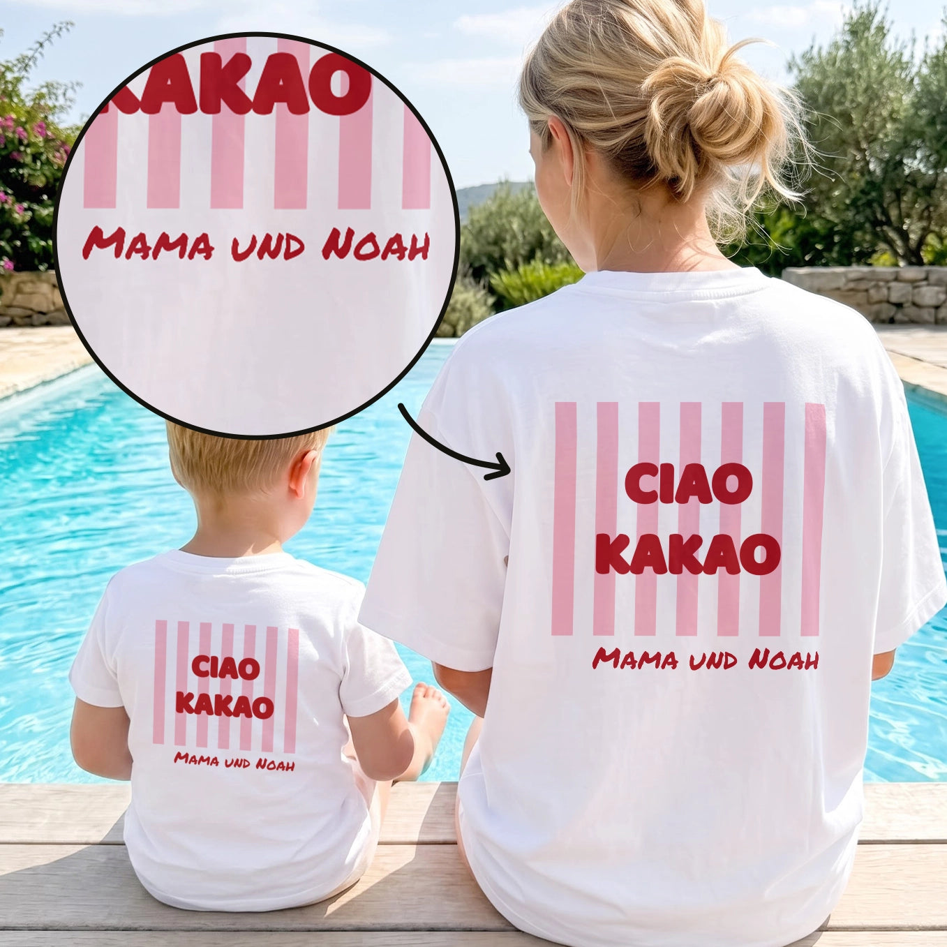 Personalisiertes Partnerlook T-Shirt Set (Summer Designs)