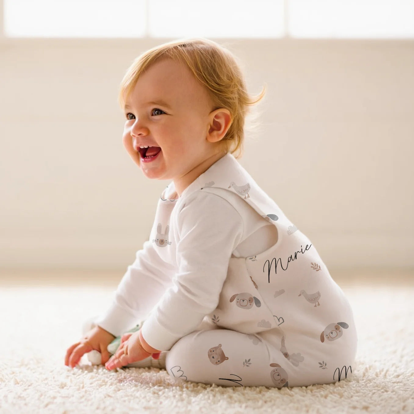 Personalisierter Baby Schlafsack "Tiermotiv"