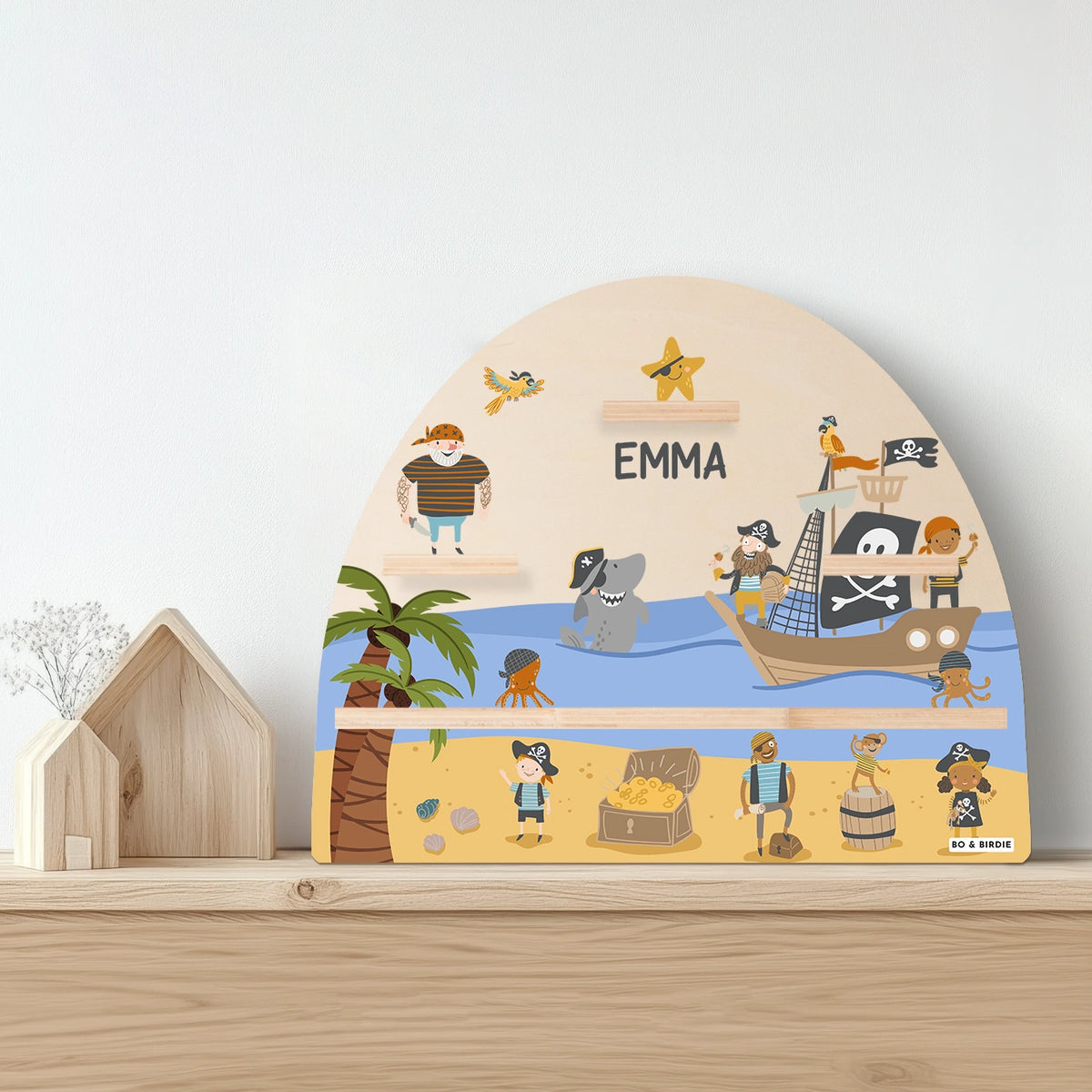 Personalisiertes Toniebox Regal "Piraten"