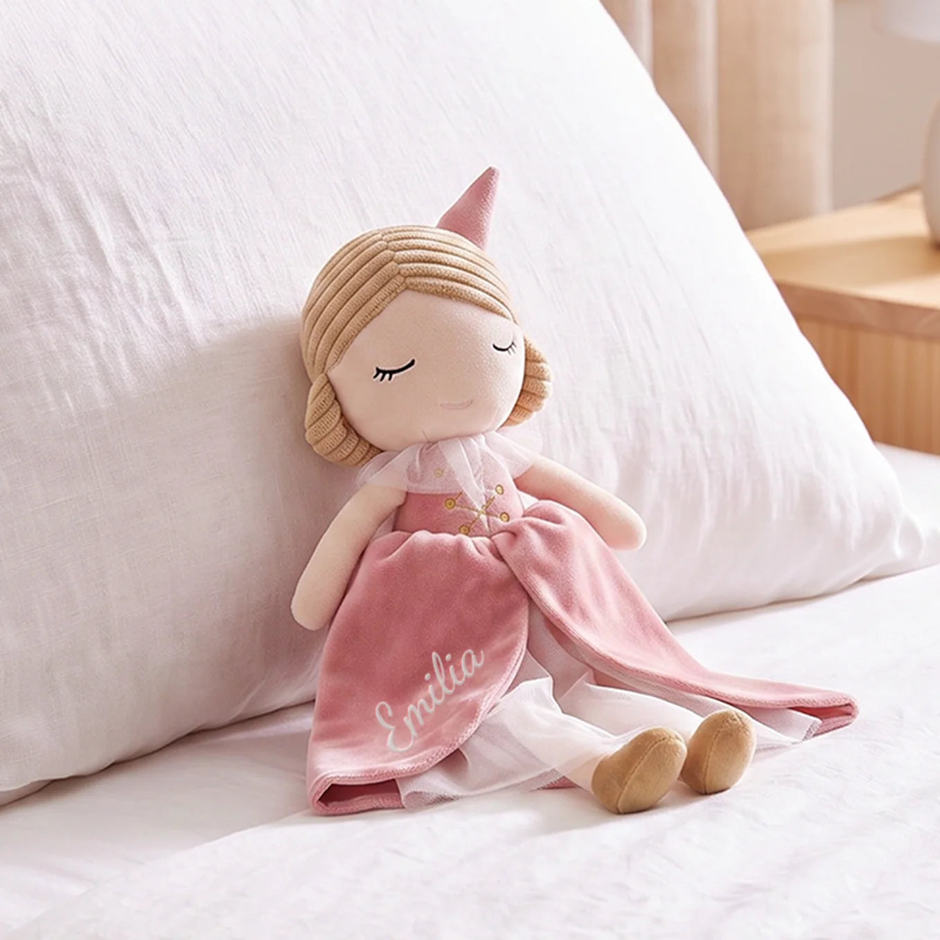 Personalisierte Kuschelpuppe "Prinzessin"