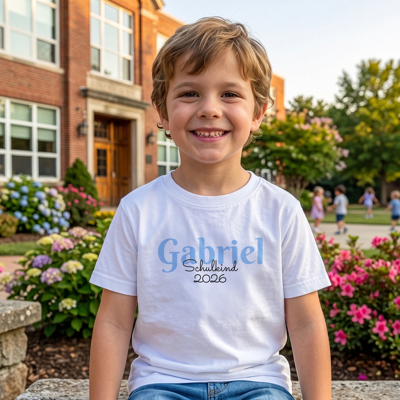 Personalisiertes T-Shirt “Schulkind” Pastell