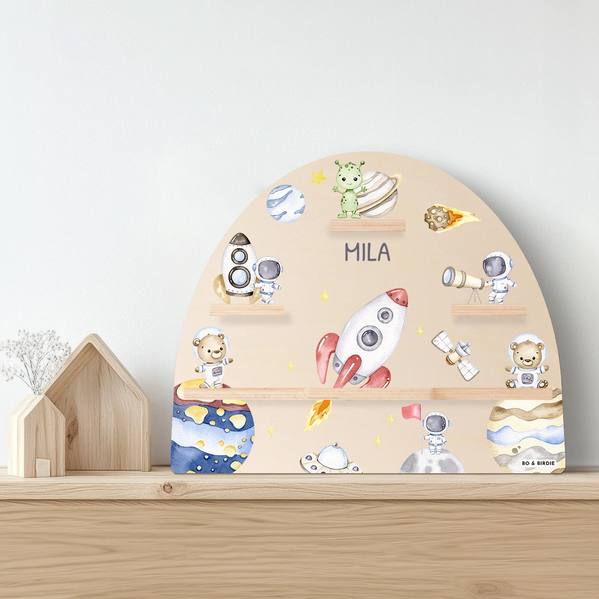 Personalisiertes Toniebox Regal "Astronauten Tiere"