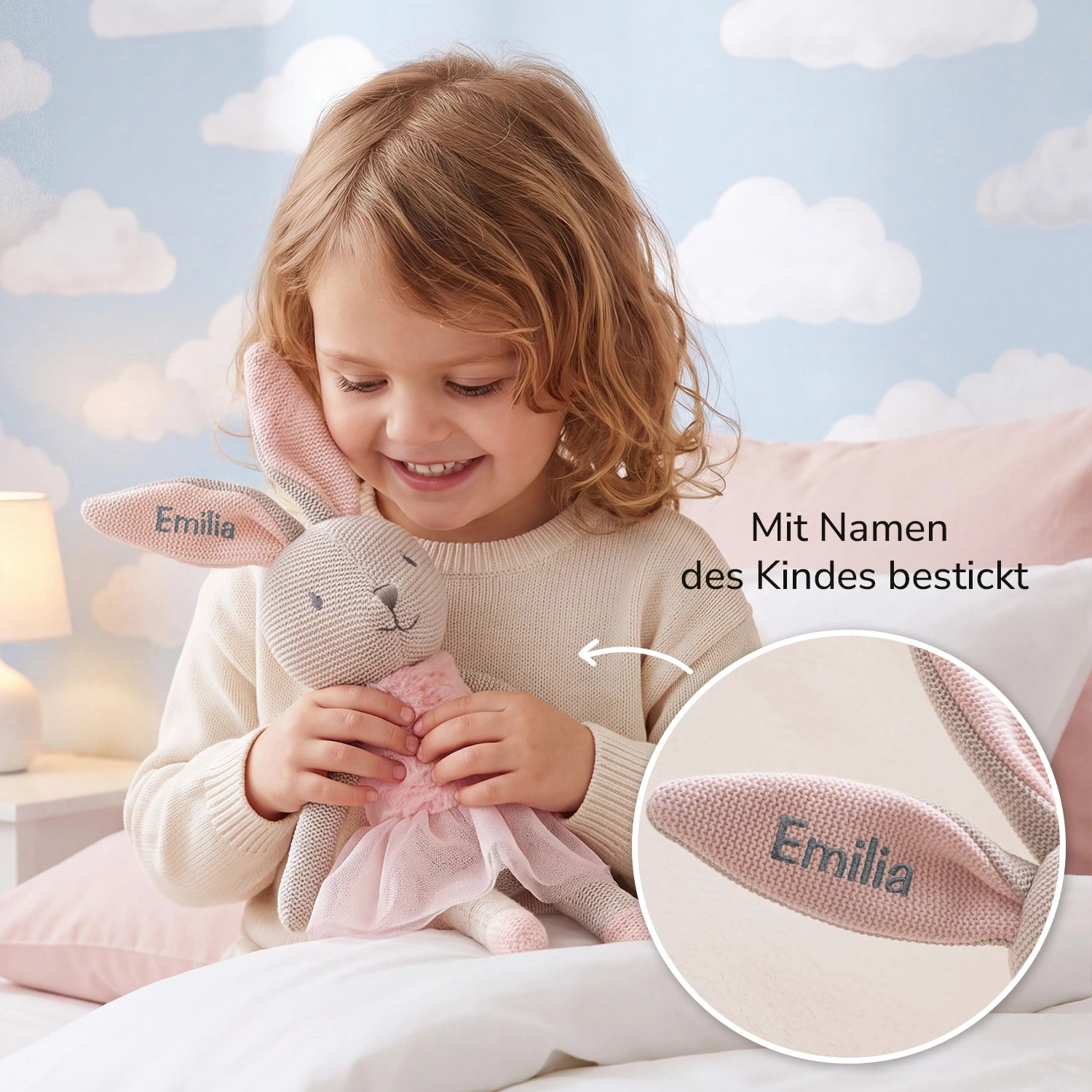 Personalisiertes Kuscheltier "Hase"