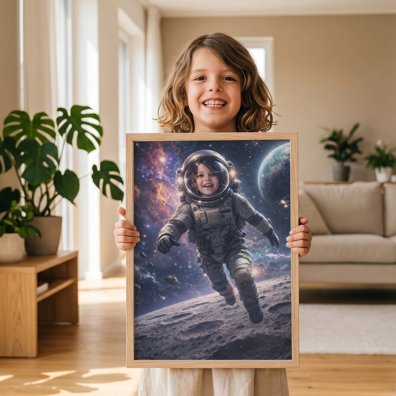 Personalisiertes Kinderposter "Astronaut"