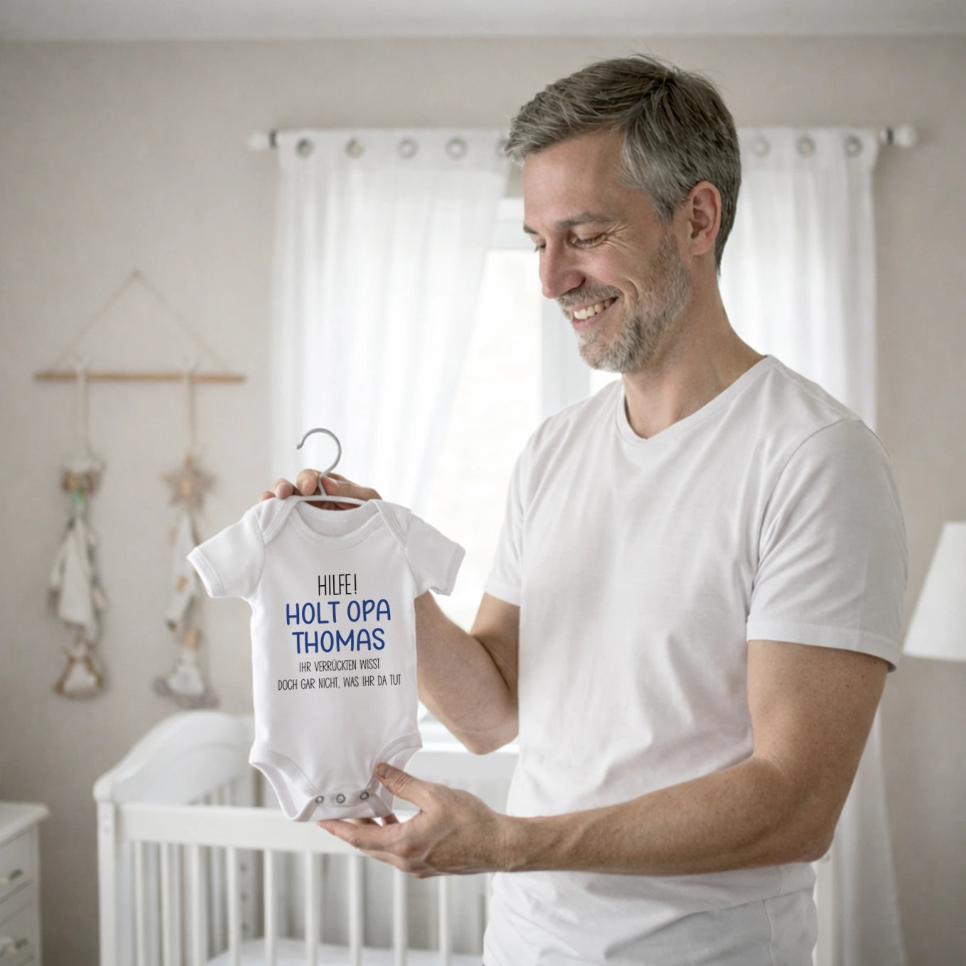 Personalisierter Babybody "Holt Oma / Opa"