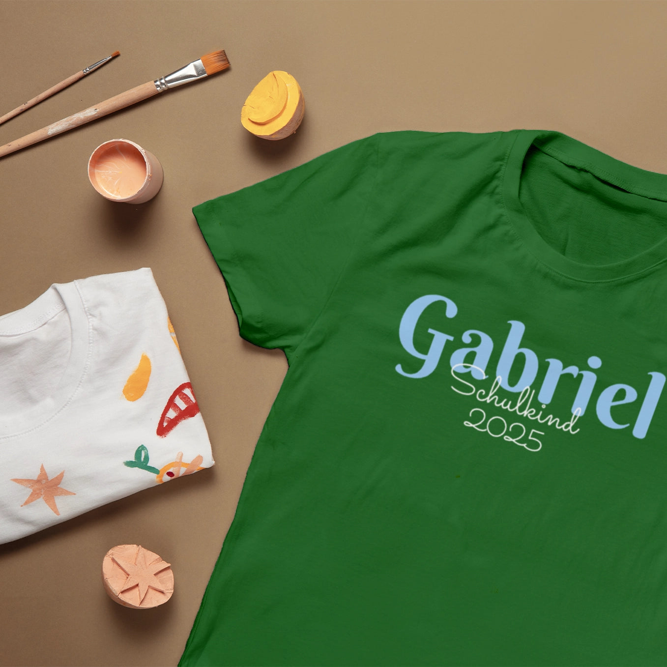 Personalisiertes T-Shirt “Schulkind” Pastell