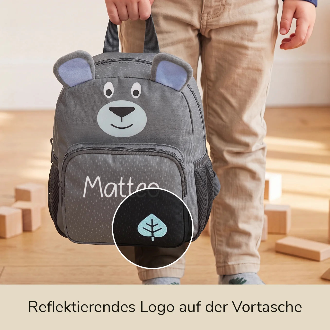 Personalisierter Kinder Rucksack "Bär"