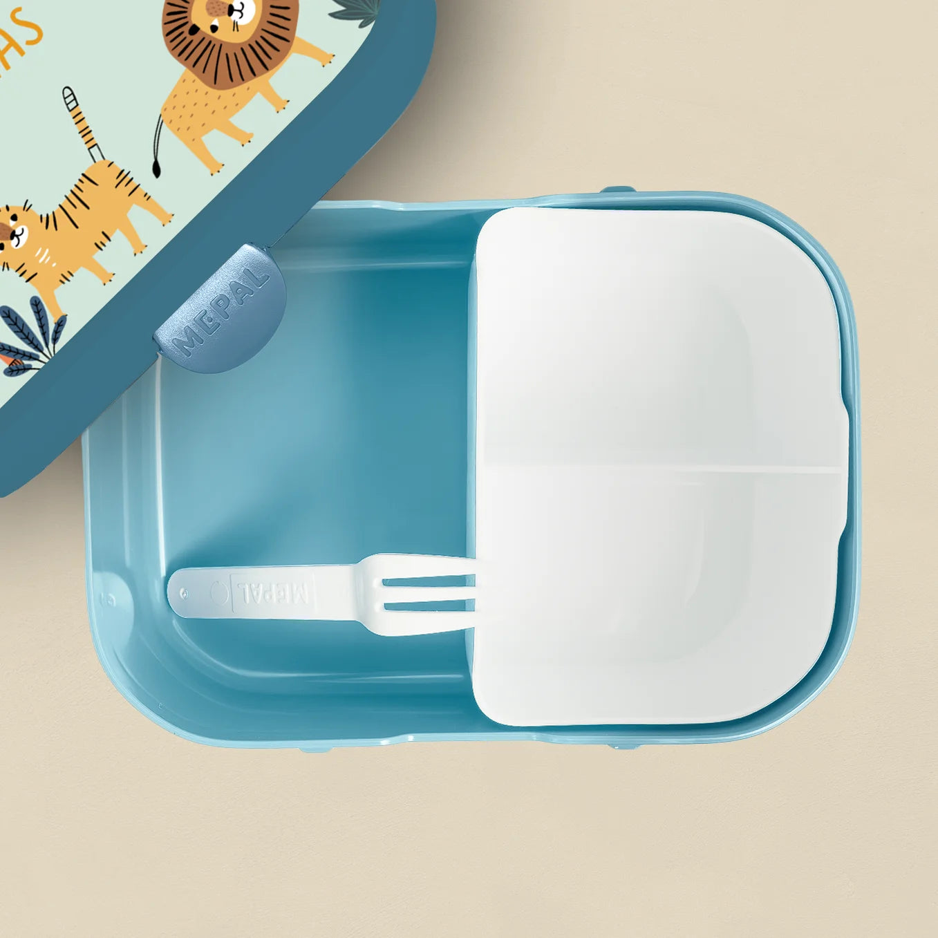 Personalisierte Mepal Brotdose "Mint Safari" Bo & Birdie