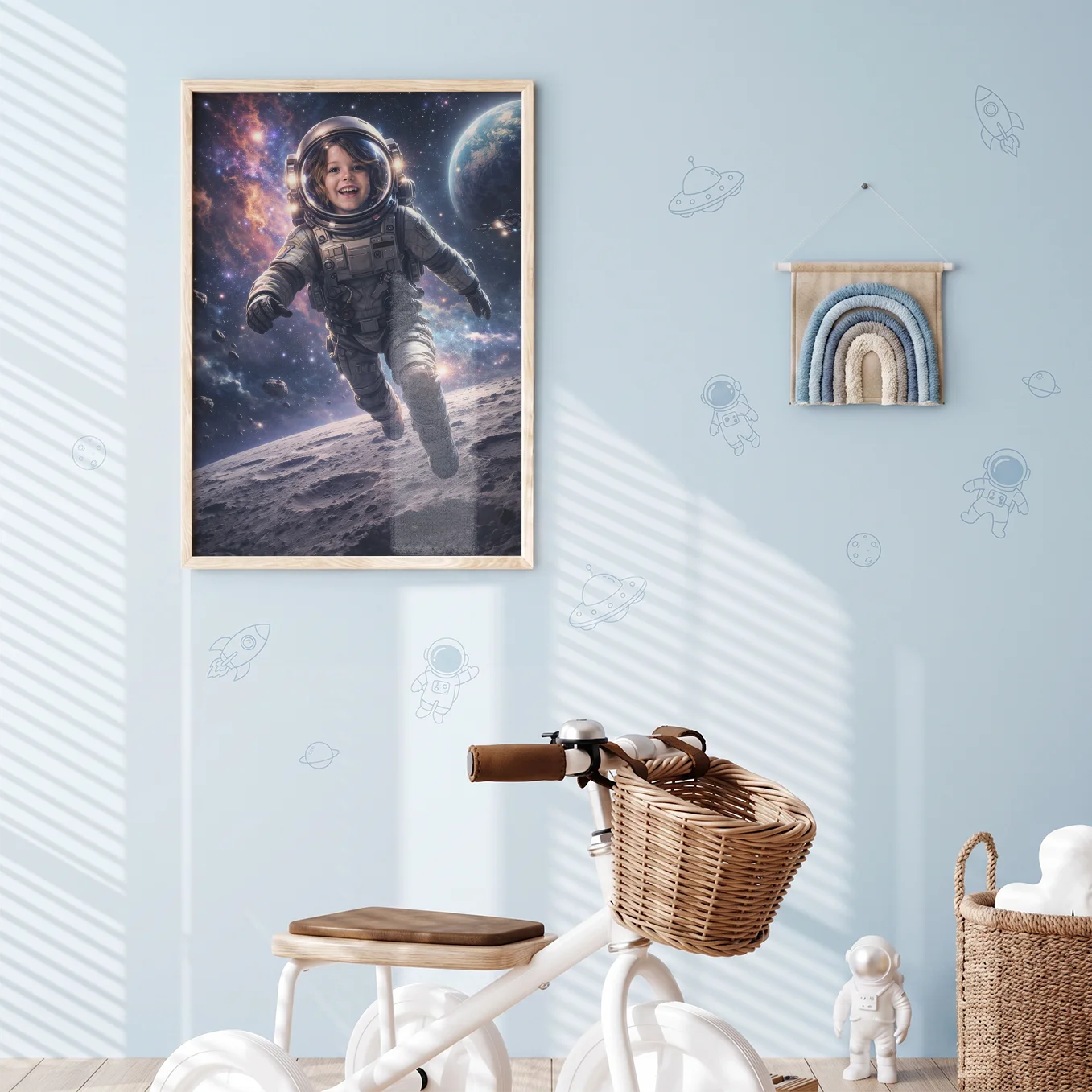 Personalisiertes Kinderposter "Astronaut"