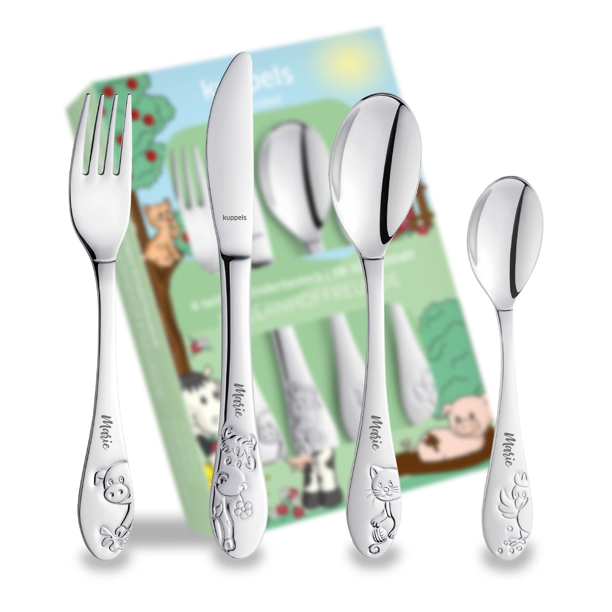 Personalisiertes Amefa Kinderbesteck "Bauernhof"