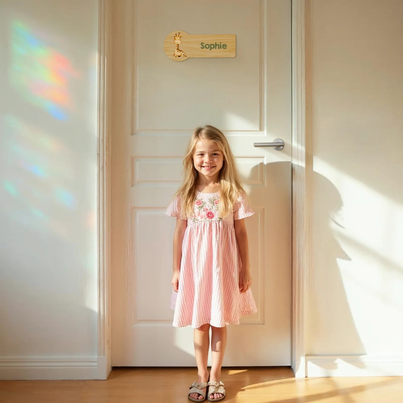 Personalisiertes Kinder Türschild "Lieblingstier"