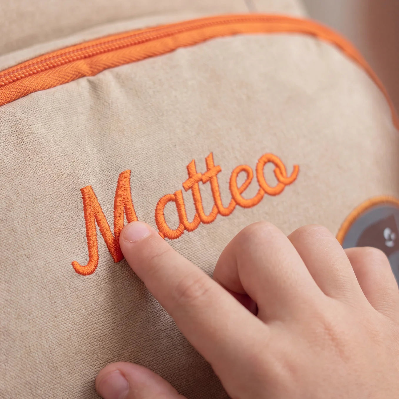 Personalisierter Kinder Rucksack mit Stick "Hund"