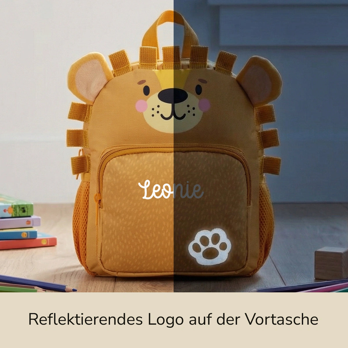 Personalisierter Kinder Rucksack "Löwe"