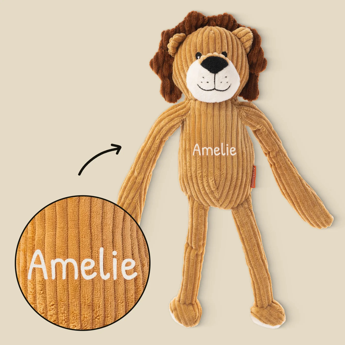 Personalisiertes Kuscheltier Löwe