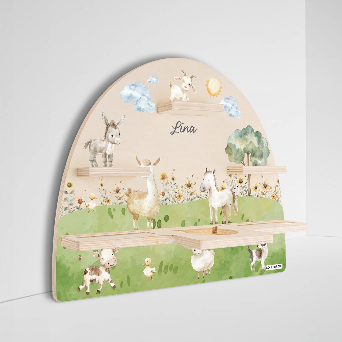 Personalisiertes Toniebox Regal "Bauernhof"