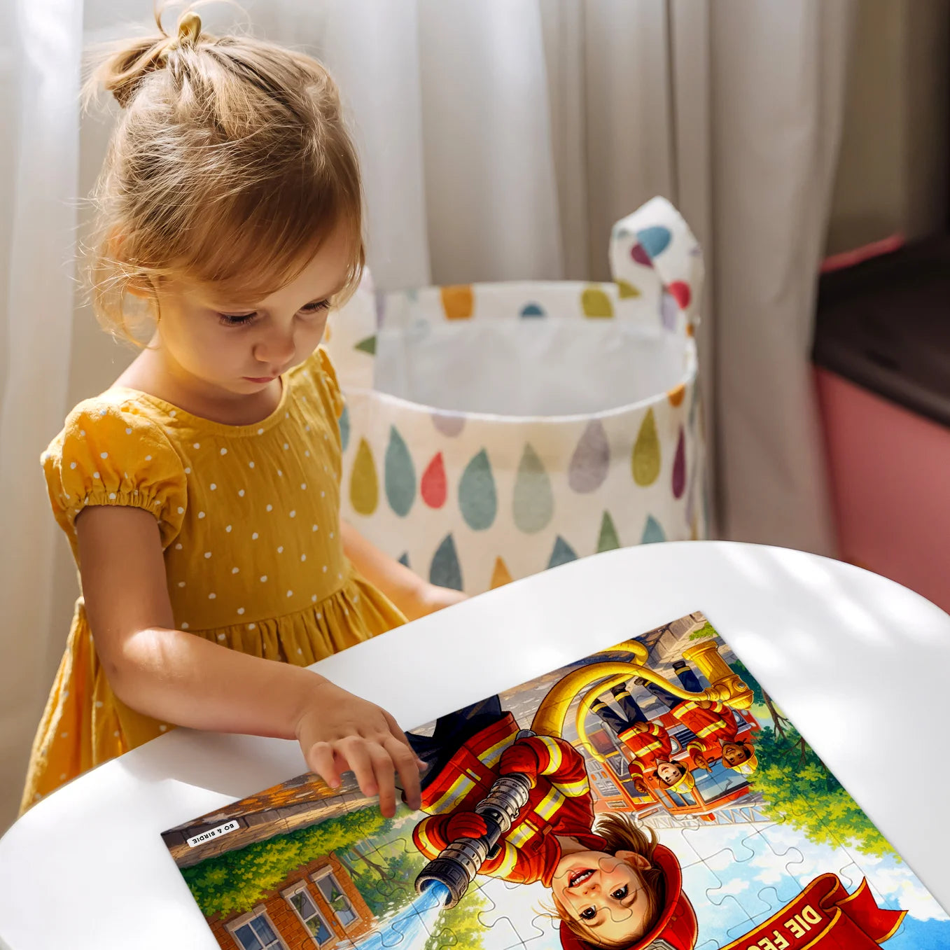 Personalisiertes Kinderpuzzle "Kleine Feuerwehr"