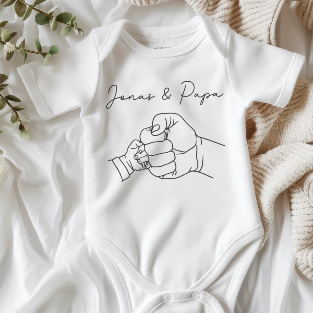 Personalisierter Partnerlook "Papa & Baby Team"