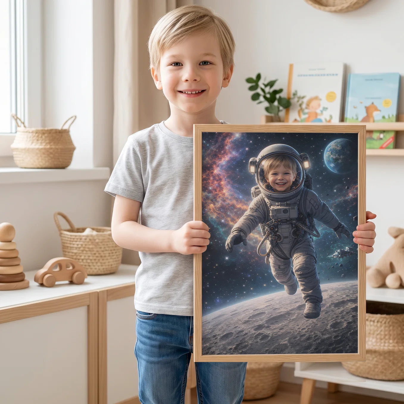 Personalisiertes Kinderposter "Astronaut"