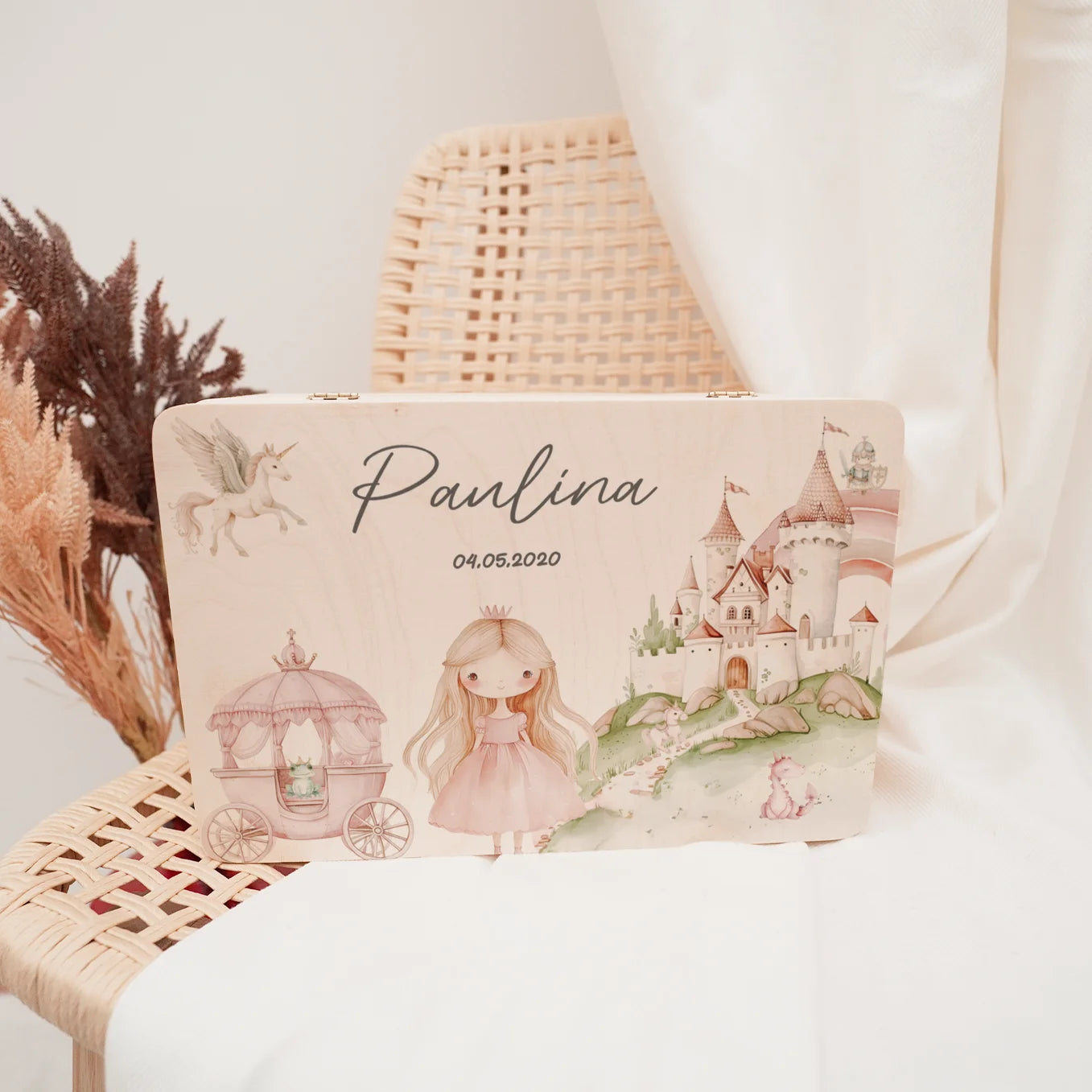 Personalisierte Erinnerungsbox "Prinzessin"