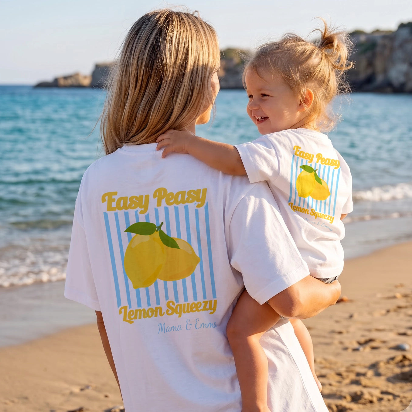 Personalisiertes Partnerlook T-Shirt Set (Summer Designs)