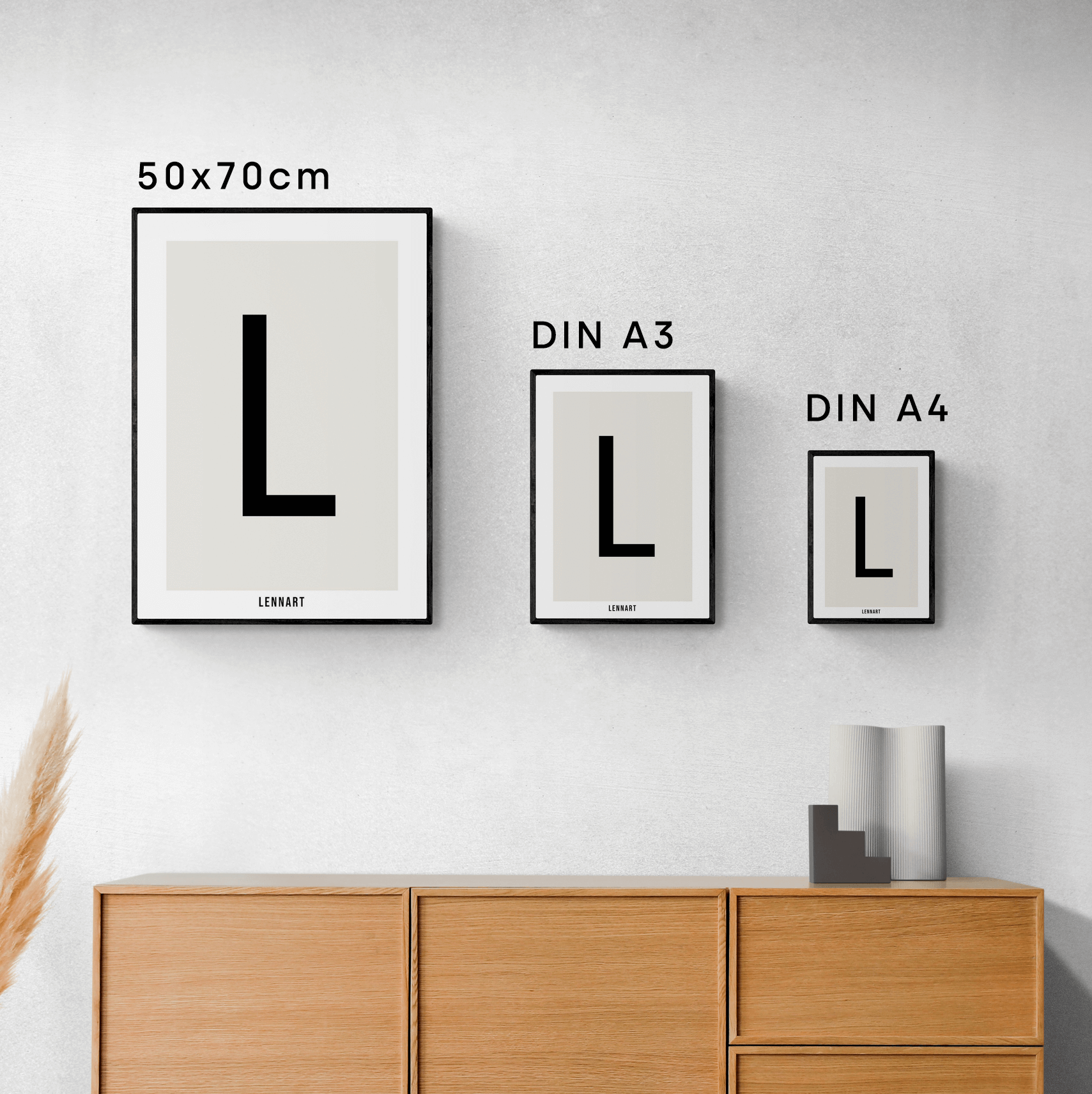 Premium Holzrahmen DIN A4 21x29.7cm Bo & Birdie