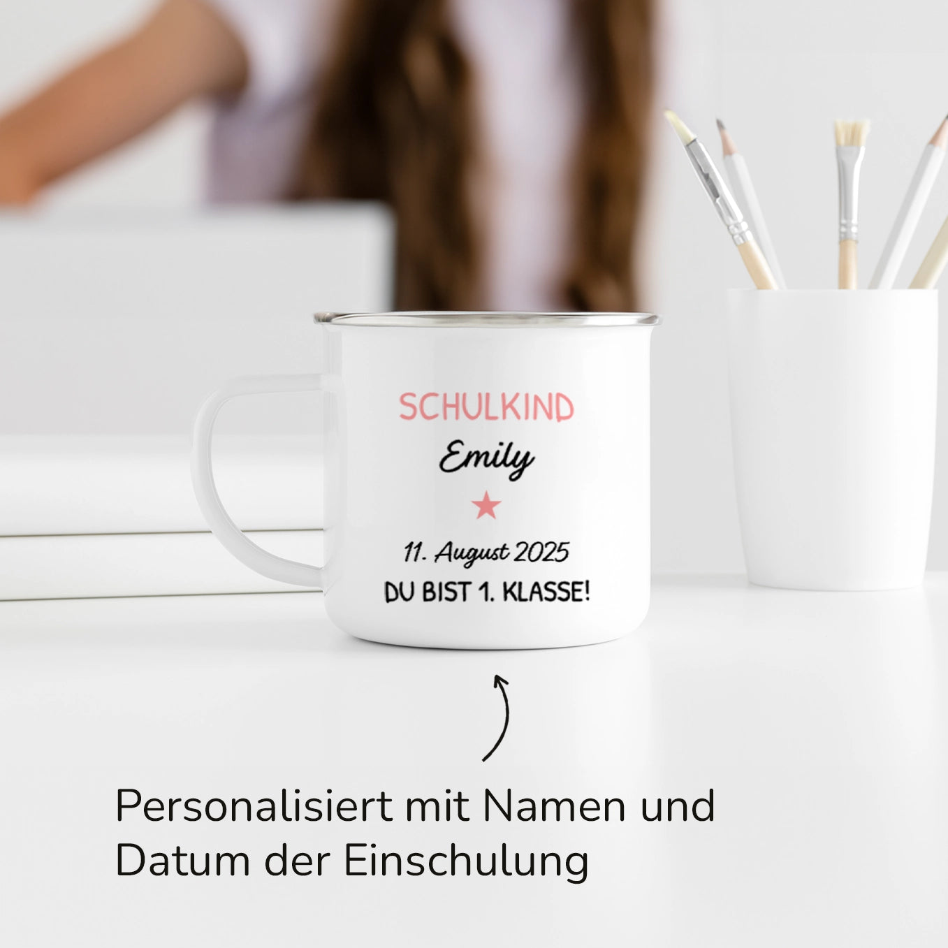 Personalisierte Kindertasse "Schulkind"