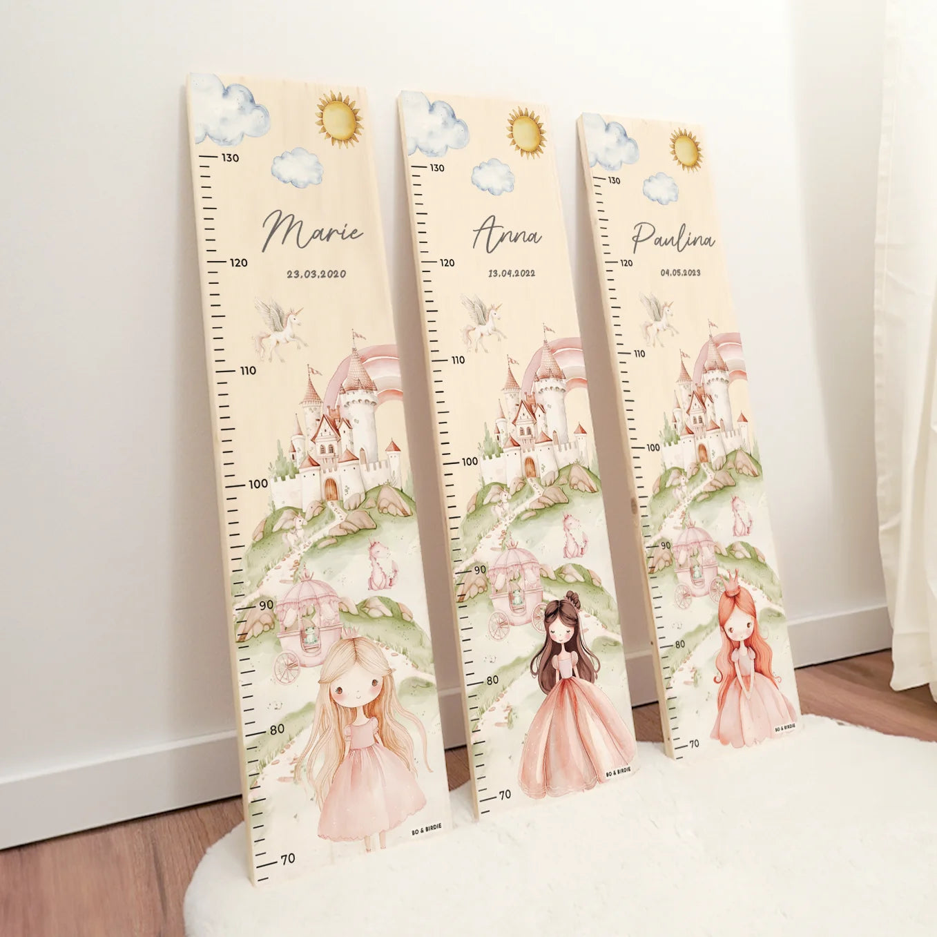 Personalisierte Messlatte "Prinzessin"