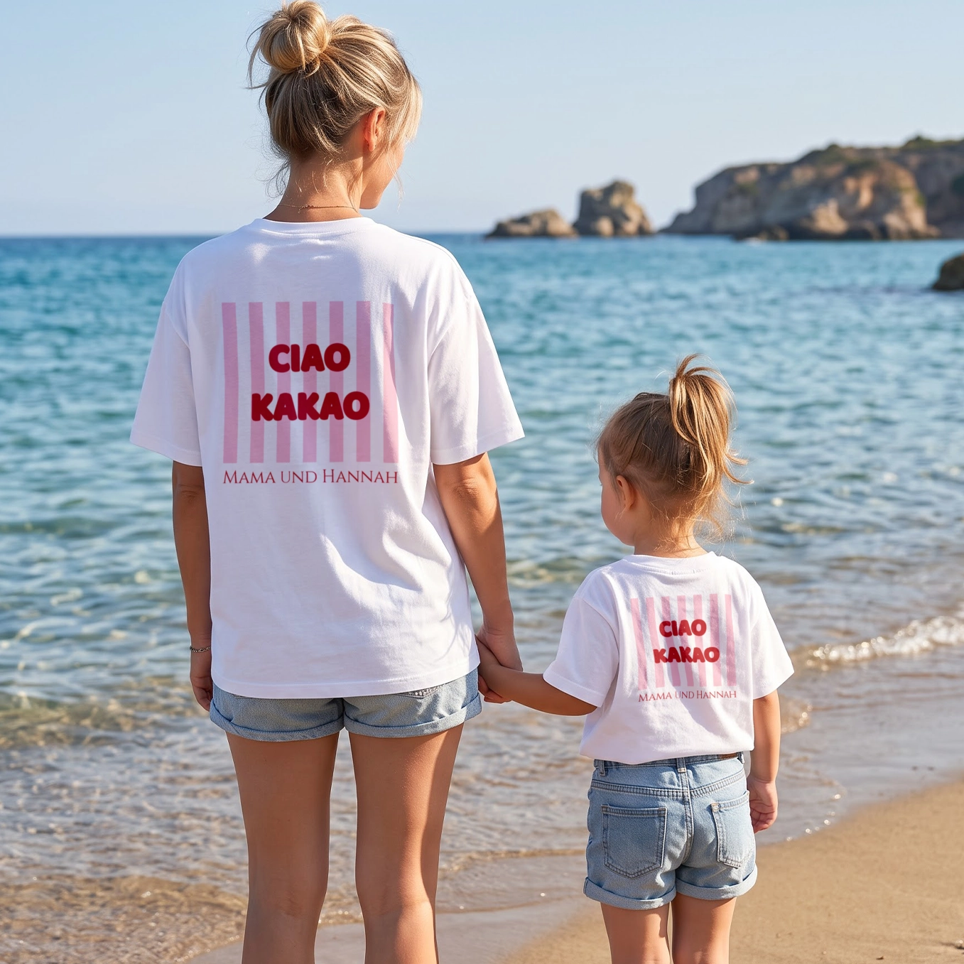 Personalisiertes Partnerlook T-Shirt Set (Summer Designs)