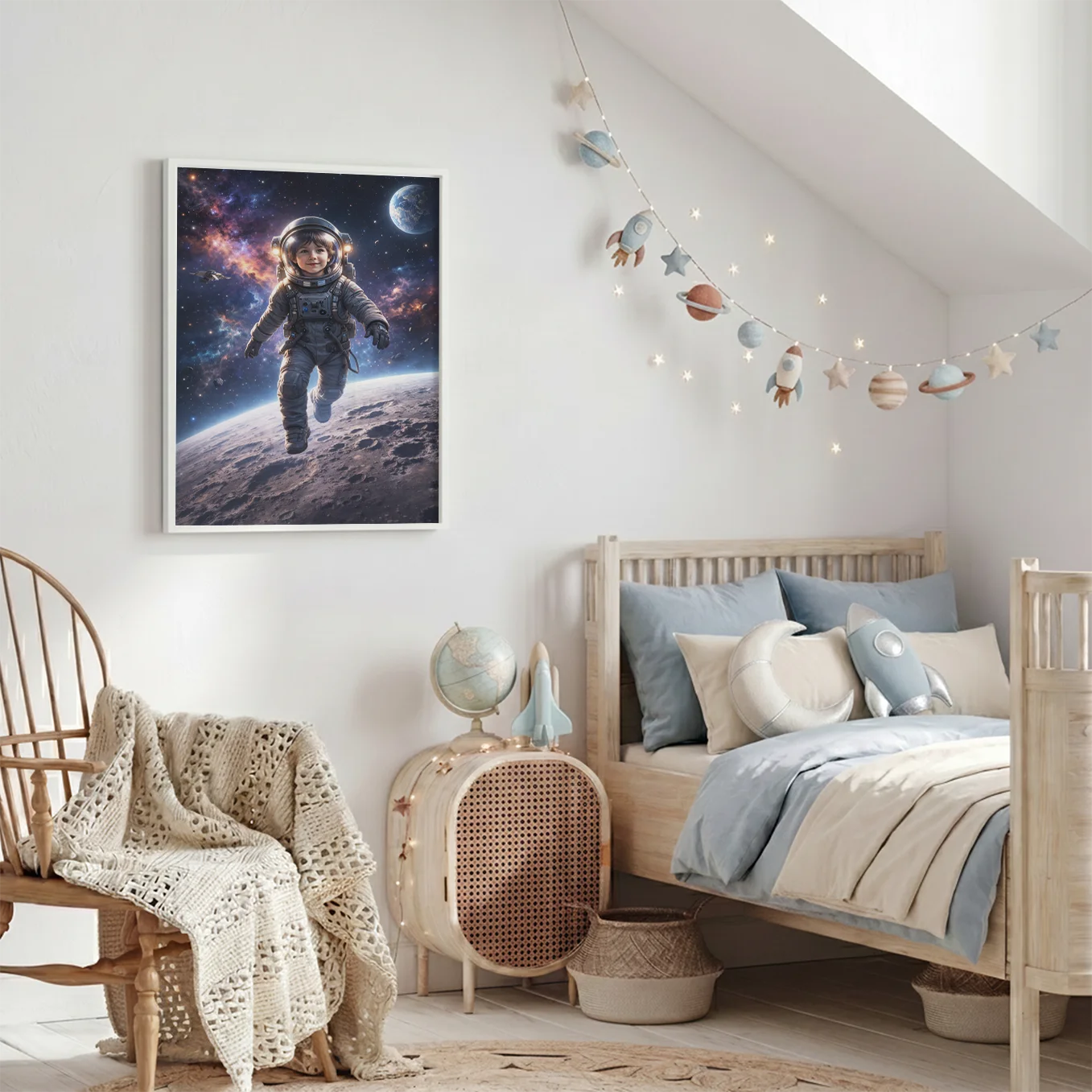 Personalisiertes Kinderposter "Astronaut"