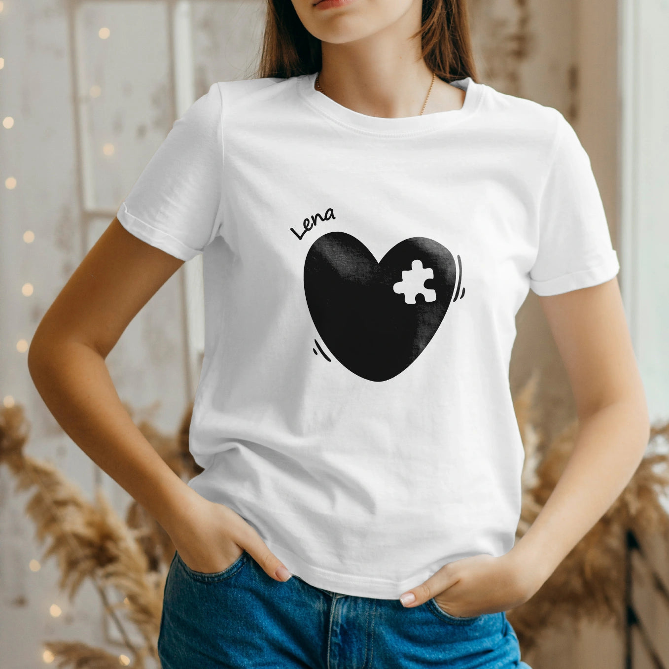 Personalisierter Partnerlook für Mama und Baby "Puzzleteil"
