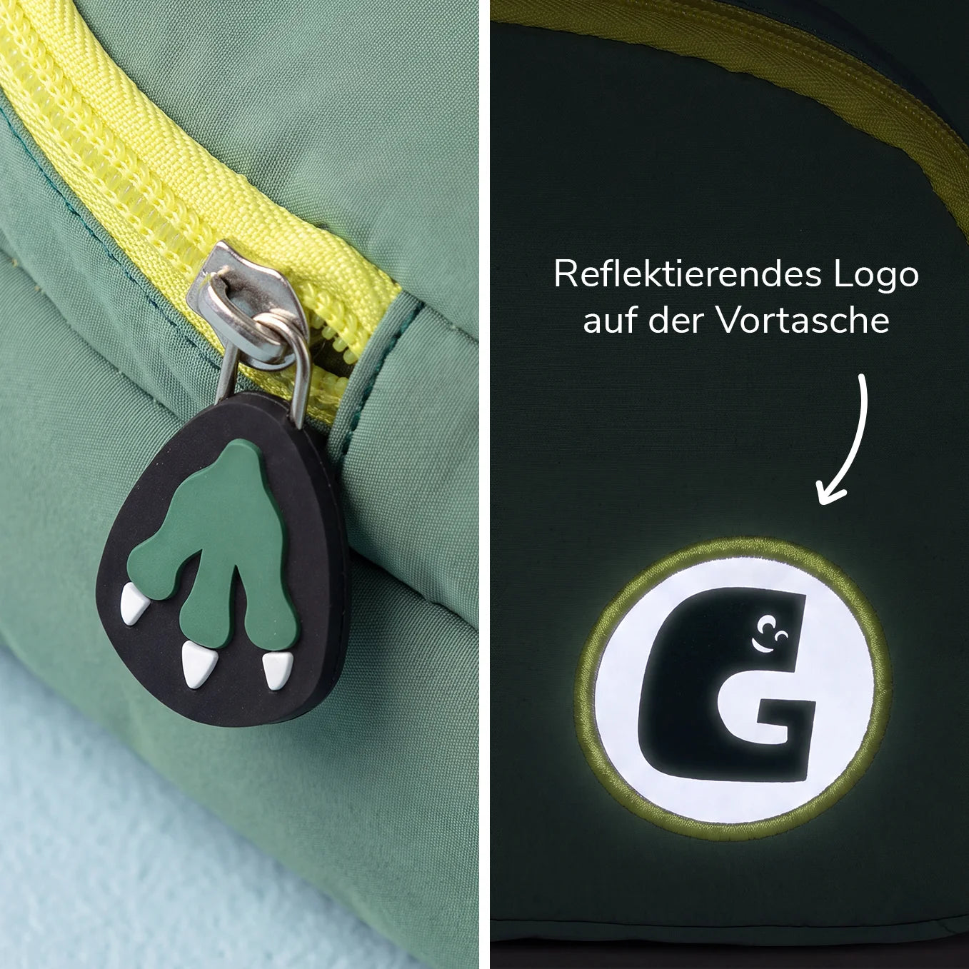 Personalisierter Kinder Rucksack "Dino" mit Stick
