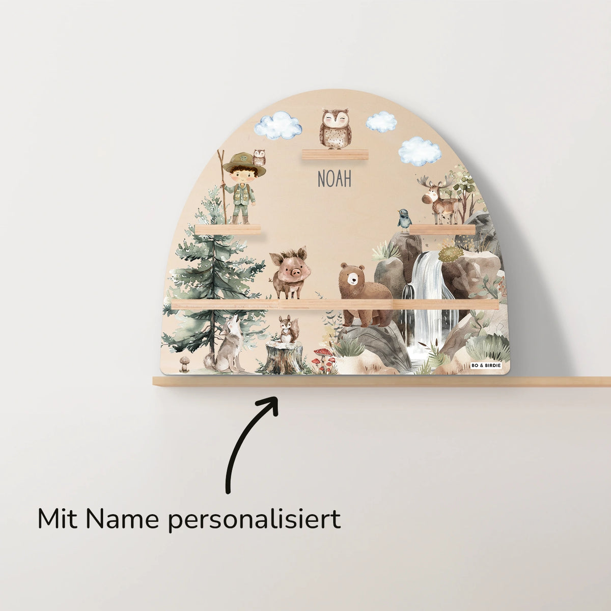 Personalisiertes Toniebox Regal "Wildnis"
