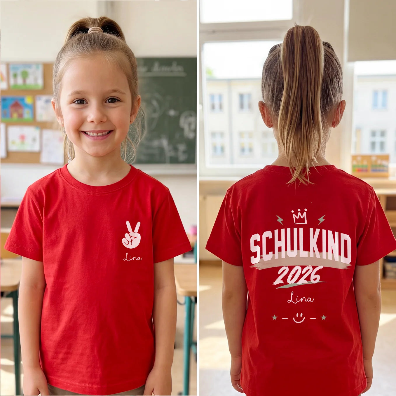 Personalisiertes T-Shirt "Schulkind"