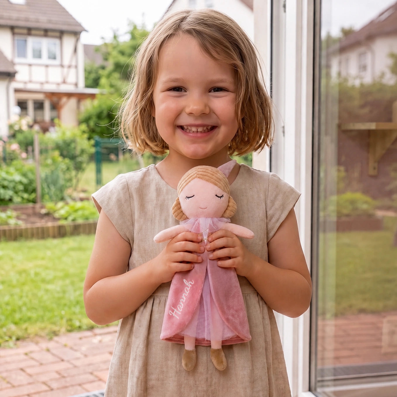 Personalisierte Kuschelpuppe "Prinzessin"