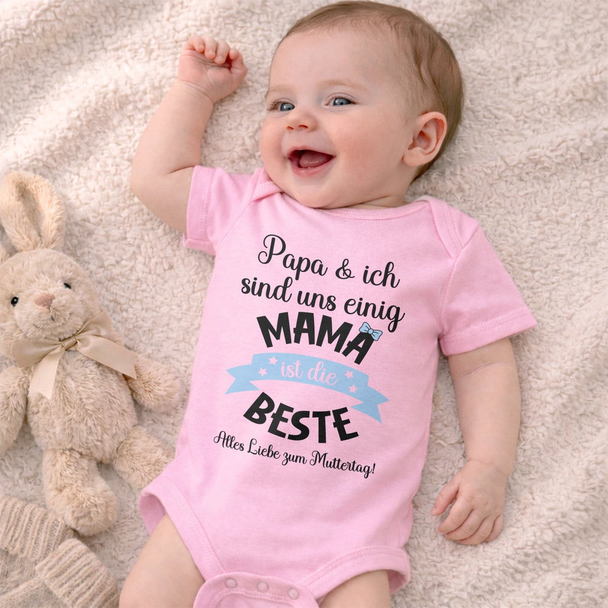 Personalisierter Babybody “Mama ist die Beste”
